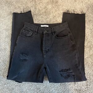 PacSun Black Distressed Jeans